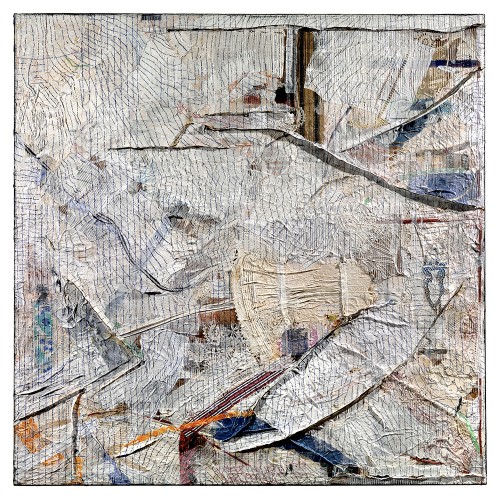 Peter Sacks. Aftermath 4, 7 x 7, 2011-2013. Mixed media. 84 x 84 in (213.4 x 213.4 cm). SACK-0012. Courtesy of the Artist and the Robert Miller Gallery.